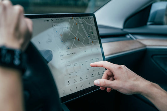 Tesla-Style Screen on car dashboard