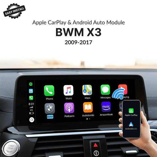 BMW X3 2009-2017 — Wireless Apple CarPlay & Android Auto Module - Car Tech Studio