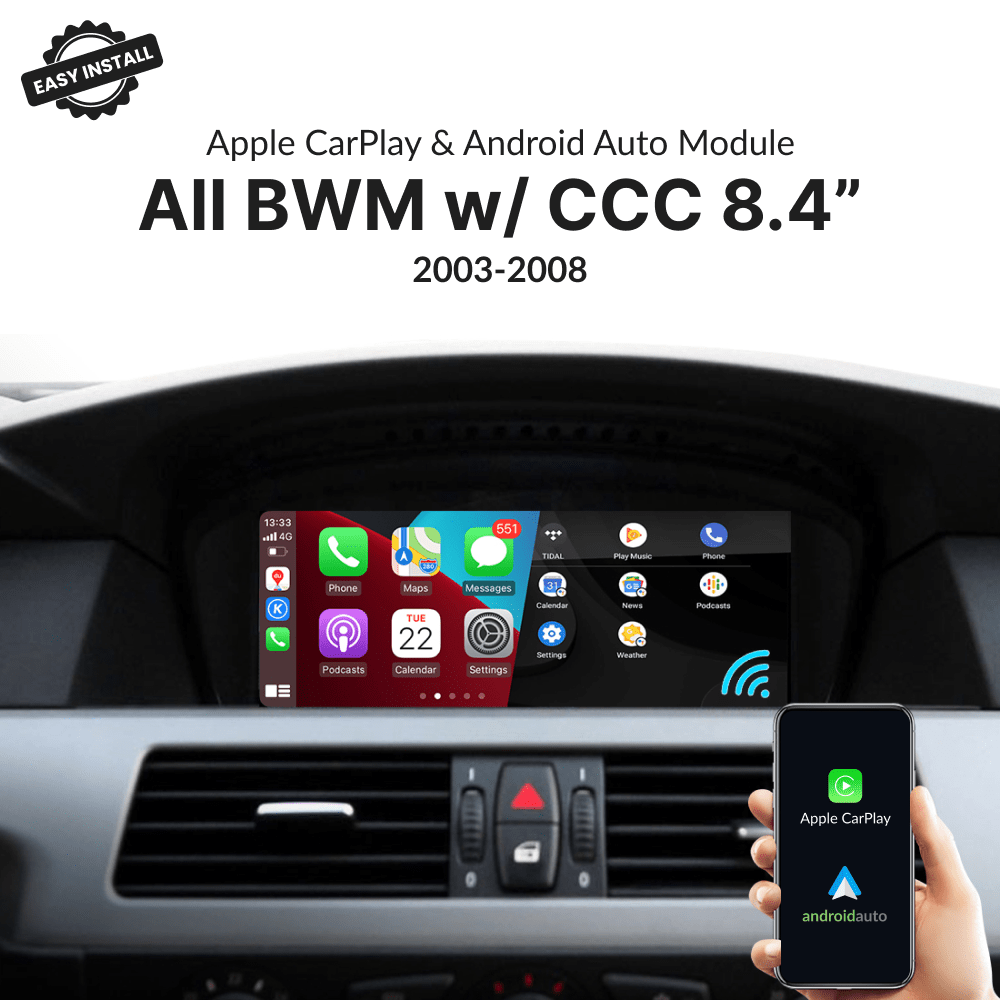 BMW with CCC 8.4" 2003-2008 — Wireless Apple CarPlay & Android Auto Module - Car Tech Studio