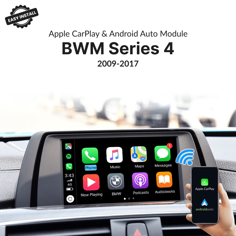 BMW Series 4 2009-2017 — Wireless Apple CarPlay & Android Auto Module - Car Tech Studio