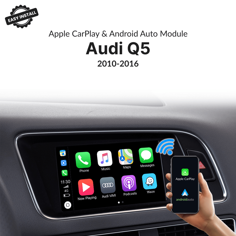 Audi Q5 2010-2016 — Wireless Apple CarPlay & Android Auto Module - Car Tech Studio