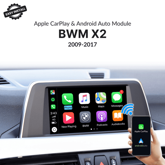 BMW X2 2009-2017 — Wireless Apple CarPlay & Android Auto Module - Car Tech Studio