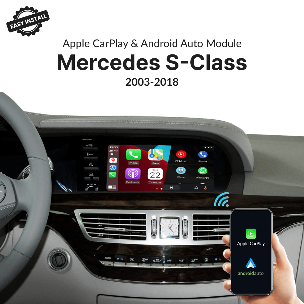 Mercedes S-Class 2003-2018 — Wireless Apple CarPlay & Android Auto Module - Car Tech Studio
