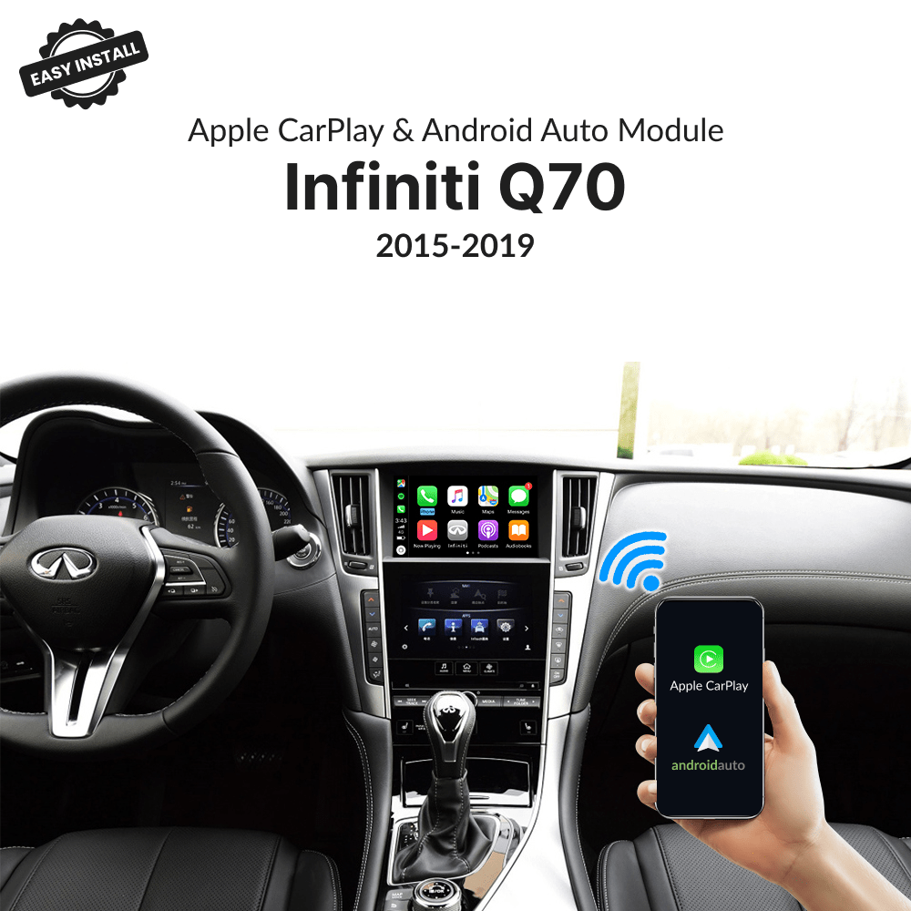 Infiniti Q70 2015-2019 — Wireless Apple CarPlay & Android Auto Module - Car Tech Studio