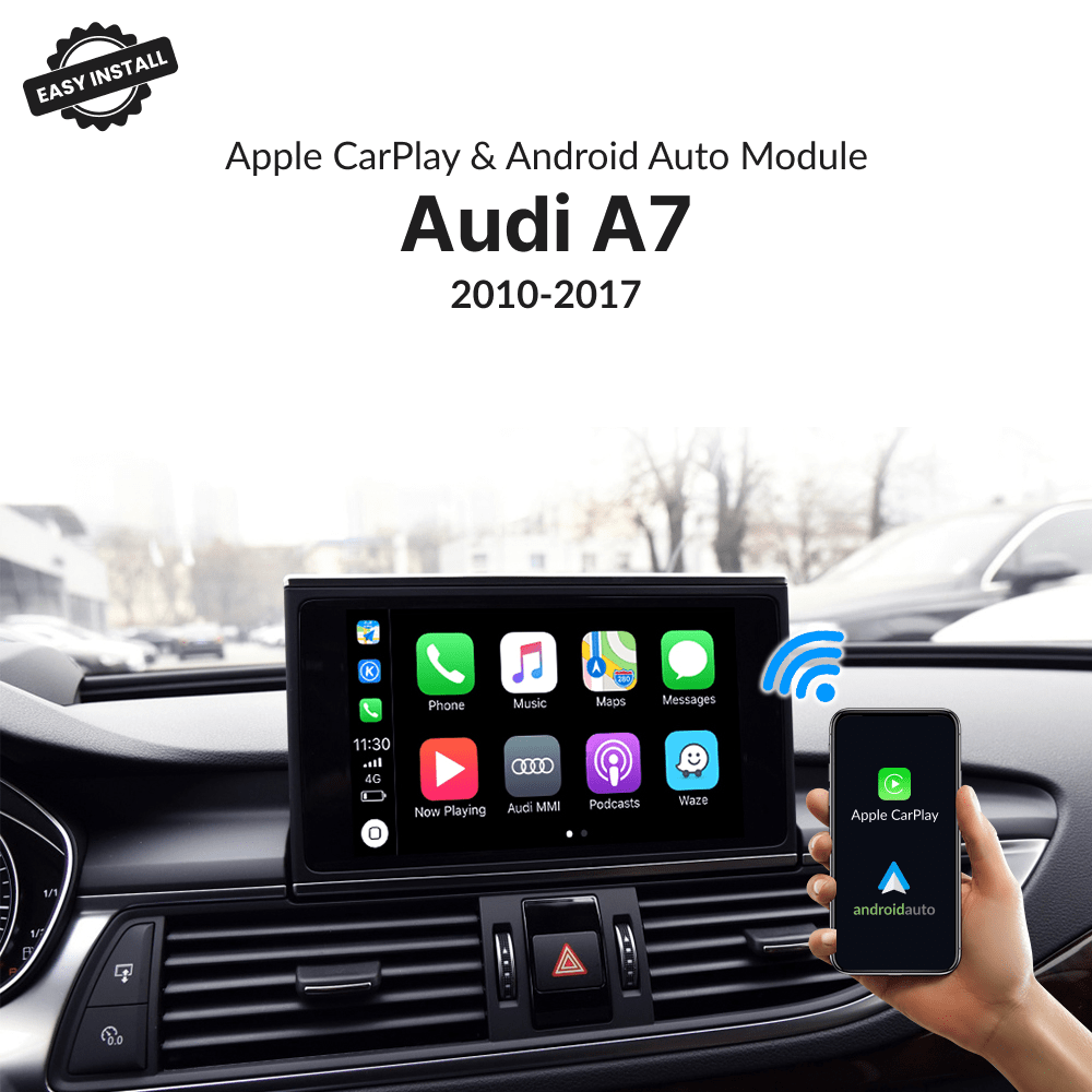 Wireless CarPlay and Android Auto integration module with USB