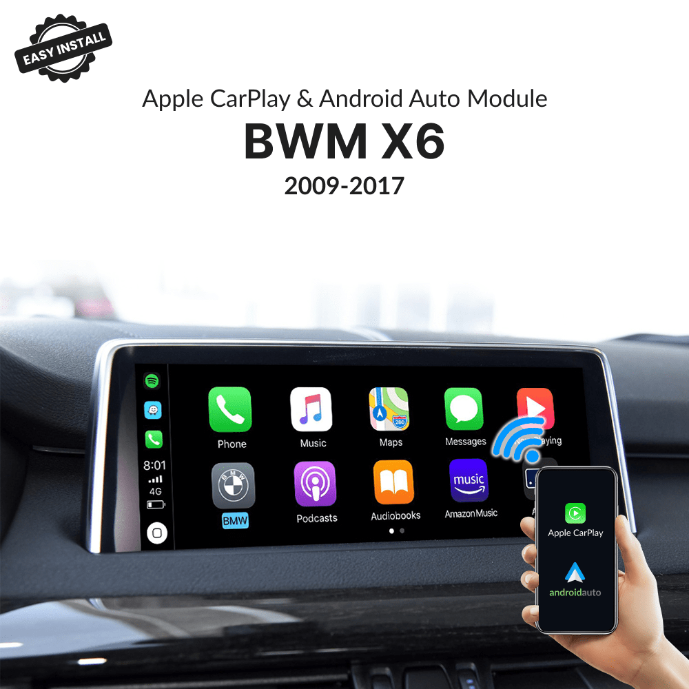 BMW X6 2009-2017 — Wireless Apple CarPlay & Android Auto Module - Car Tech Studio
