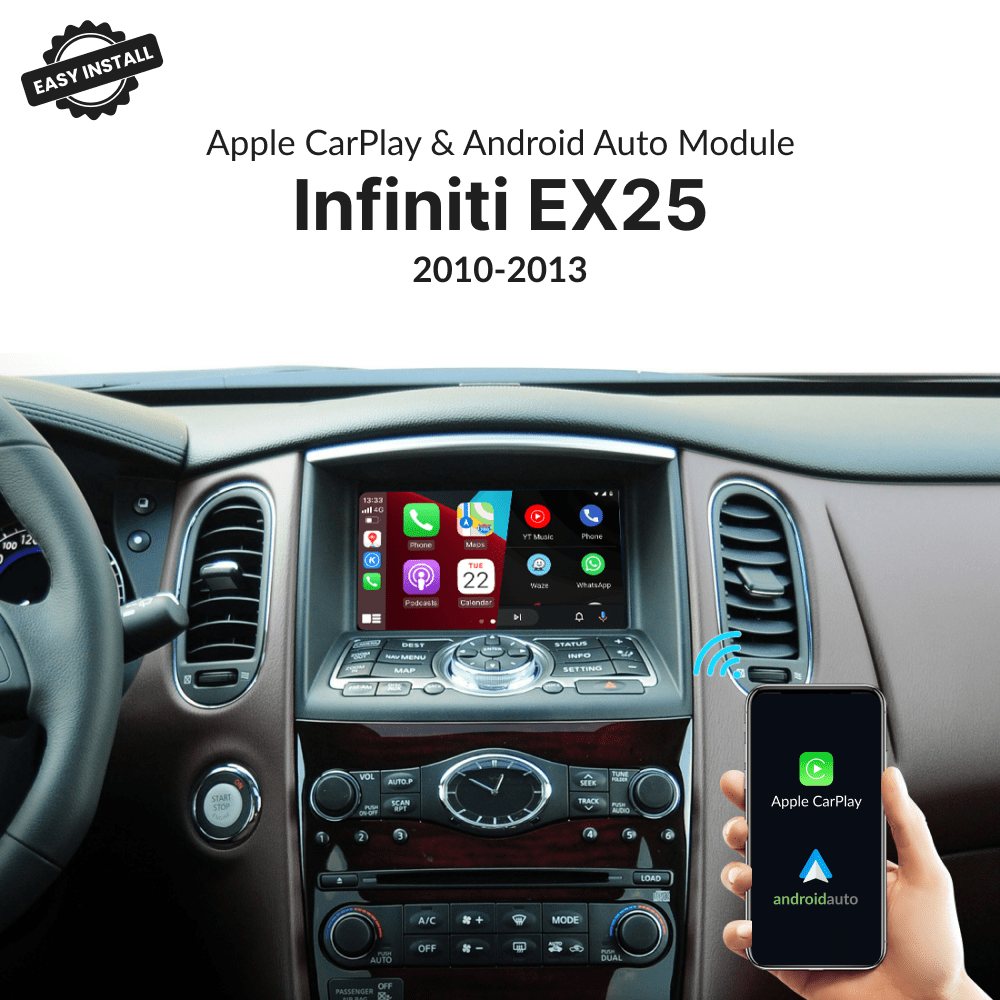 Infiniti EX25 2010-2013 — Wireless Apple CarPlay & Android Auto Module - Car Tech Studio