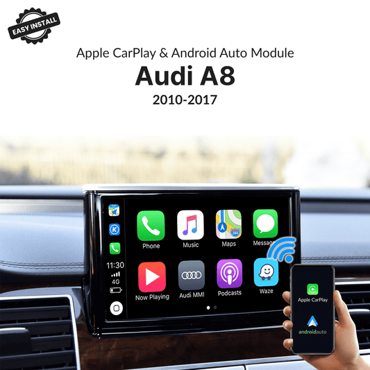 Audi A8 2010-2017 — Wireless Apple CarPlay & Android Auto Module - Car Tech Studio