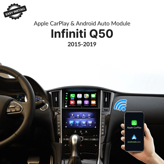 Infiniti Q50 2015-2019 — Wireless Apple CarPlay & Android Auto Module - Car Tech Studio