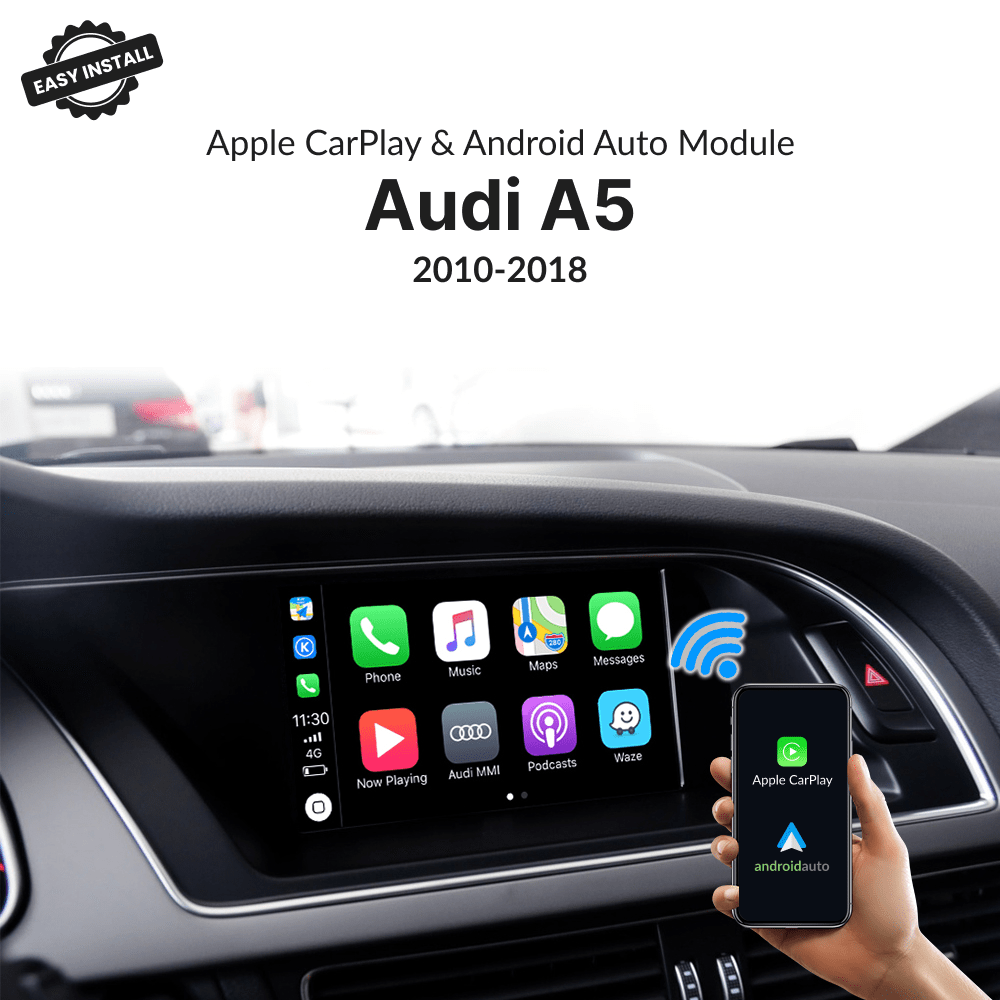 Audi A5 2010-2018 — Wireless Apple CarPlay & Android Auto Module - Car Tech Studio