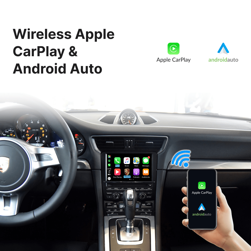 Porsche 911 2009-2018 — Wireless Apple CarPlay & Android Auto Module - Car Tech Studio