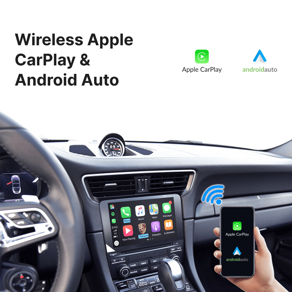 Porsche Cayman 2017-2018 — Wireless Apple CarPlay & Android Auto Module - Car Tech Studio