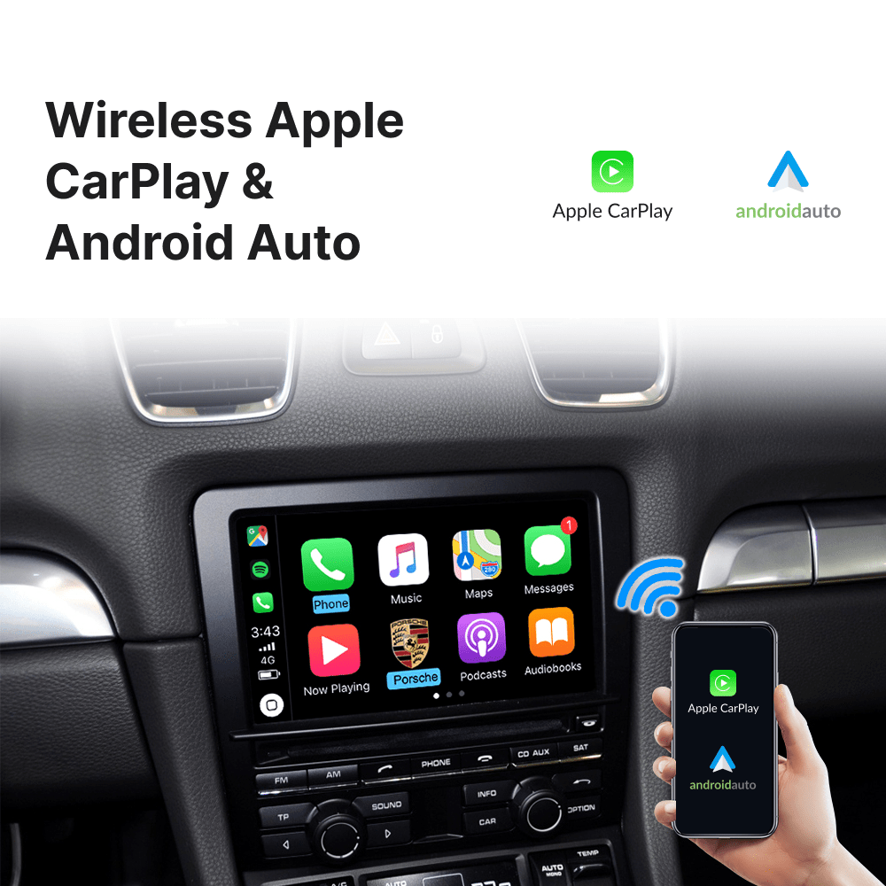 Porsche Boxster 2009-2018 — Wireless Apple CarPlay & Android Auto Module - Car Tech Studio