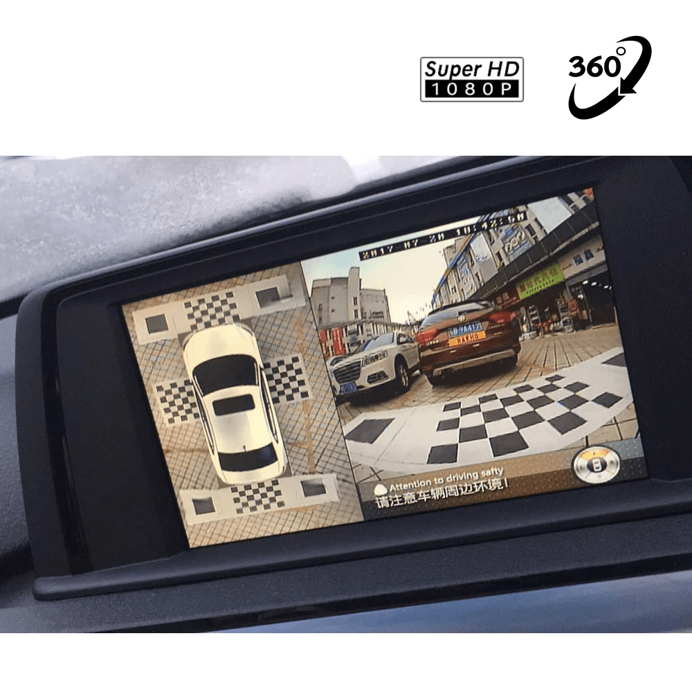 360° Panoramic Parking System w/ 4 Cameras Included - Car Tech Studio