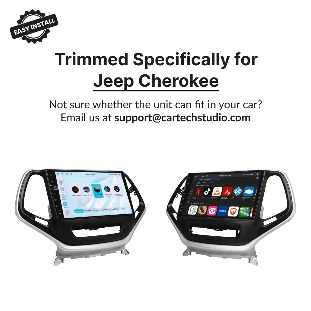 Jeep Cherokee 2014-2023 — Premium 10.1” Carplay & Android Auto Head Unit - Car Tech Studio