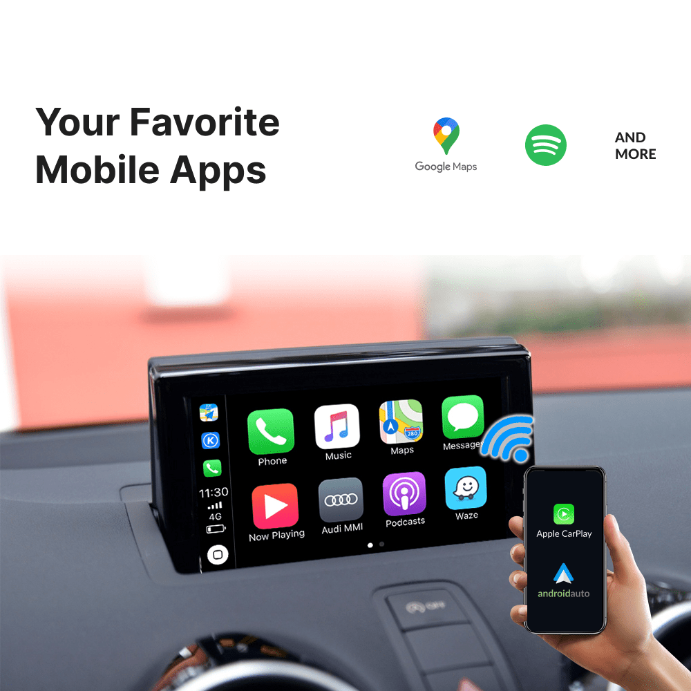 Audi A1 2012-2018 — Wireless Apple CarPlay & Android Auto Module - Car Tech Studio