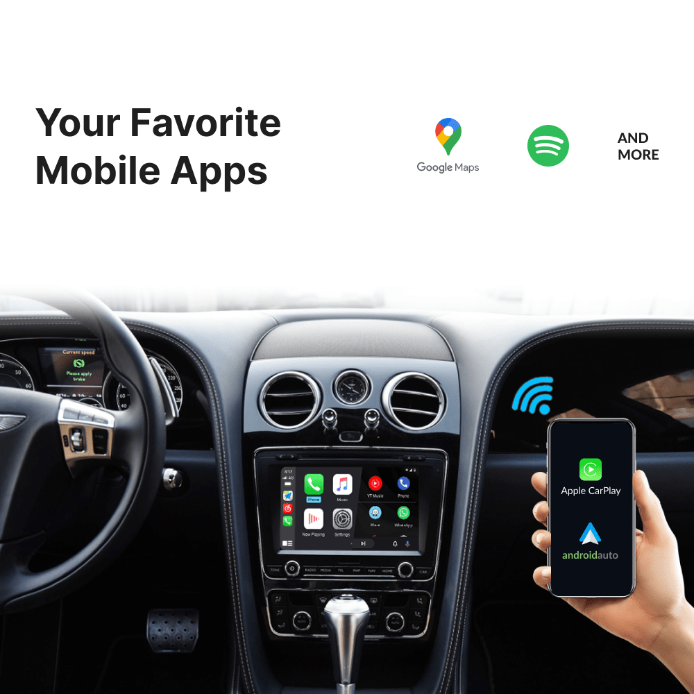 Bentley Continental 2012-2017 — Wireless Apple CarPlay & Android Auto Module - Car Tech Studio