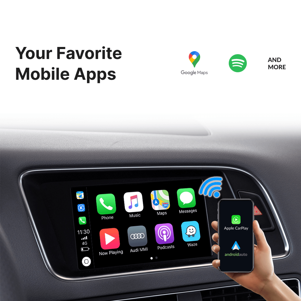 Audi Q5 2010-2016 — Wireless Apple CarPlay & Android Auto Module - Car Tech Studio