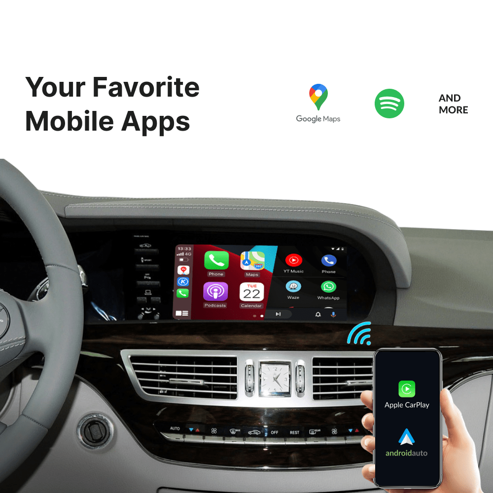 Mercedes S-Class 2003-2018 — Wireless Apple CarPlay & Android Auto Module - Car Tech Studio