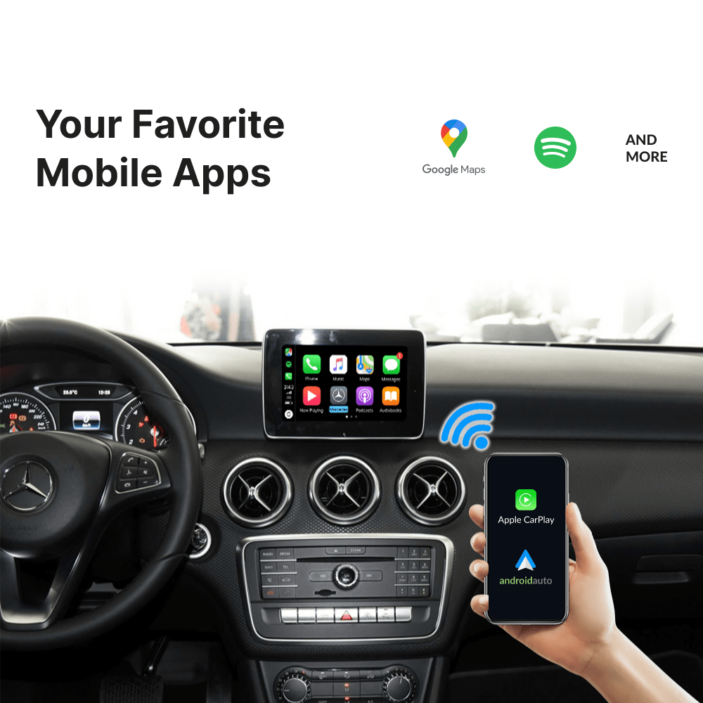 Mercedes A-Class 2012-2018 — Wireless Apple CarPlay & Android Auto Module - Car Tech Studio