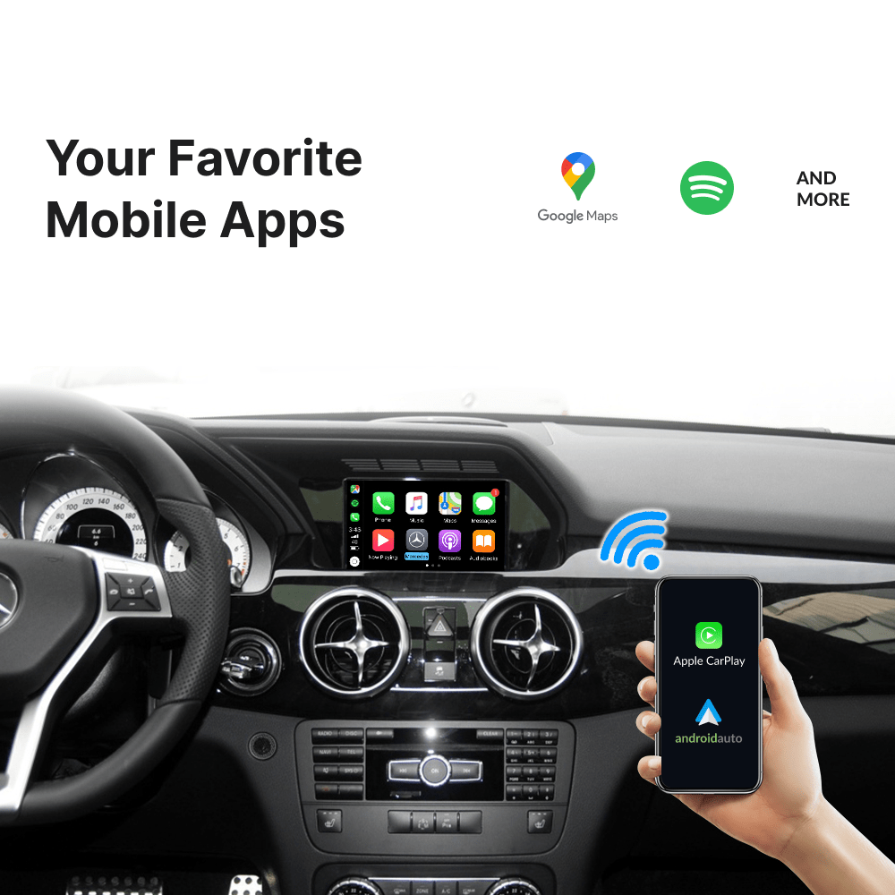 Mercedes GLK 2012-2018 — Wireless Apple CarPlay & Android Auto Module - Car Tech Studio