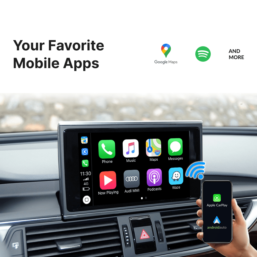 Audi A6 2010-2017 — Wireless Apple CarPlay & Android Auto Module - Car Tech Studio