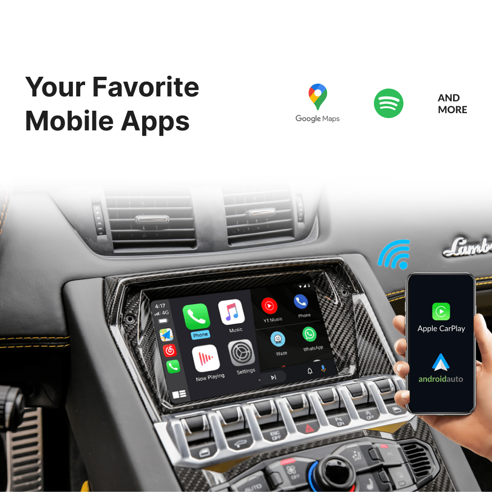 Lamborghini with MMI 3G 2011-2020 — Wireless Apple CarPlay & Android Auto Module - Car Tech Studio