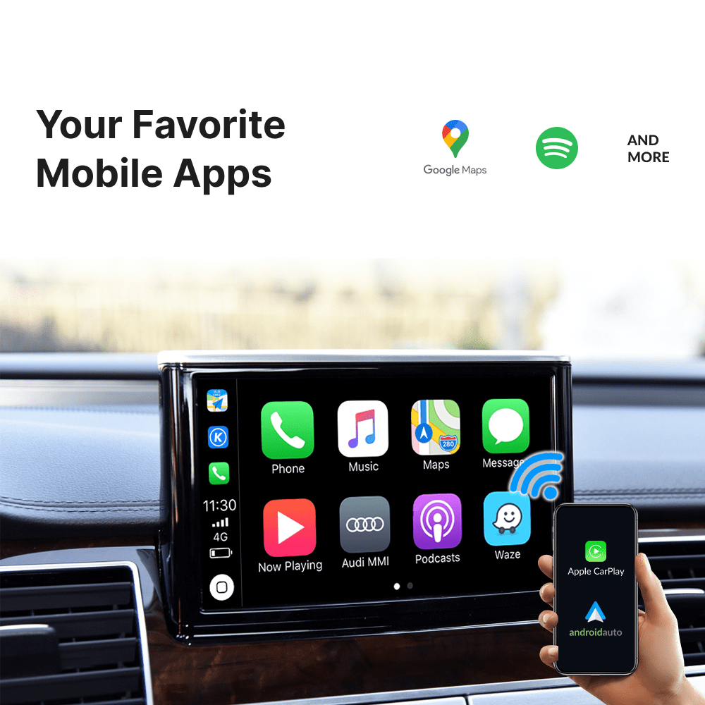 Audi A8 2010-2017 — Wireless Apple CarPlay & Android Auto Module - Car Tech Studio