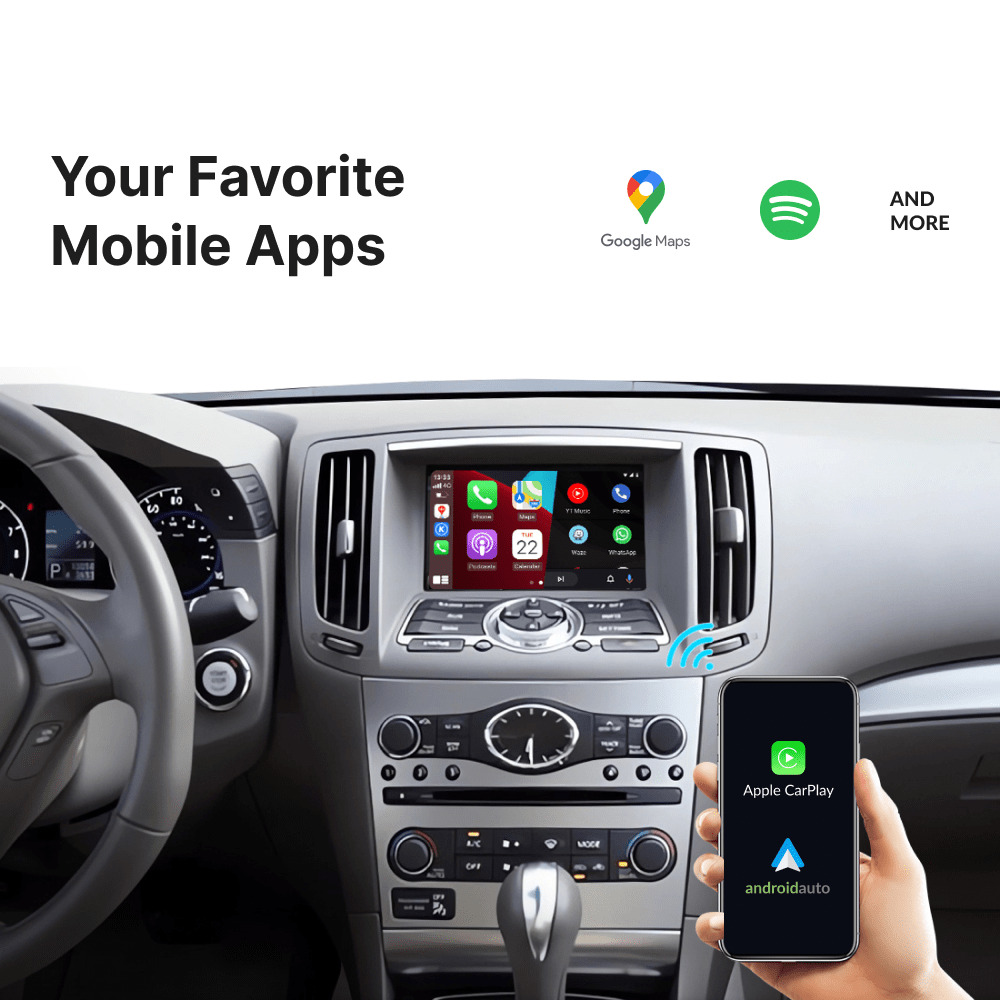Infiniti G35 2009-2012 — Wireless Apple CarPlay & Android Auto Module - Car Tech Studio