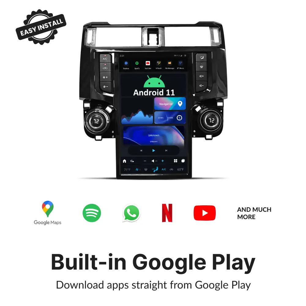 Toyota 4Runner 2009-2020 — 13.6" Tesla-Style Apple Carplay Screen - Car Tech Studio