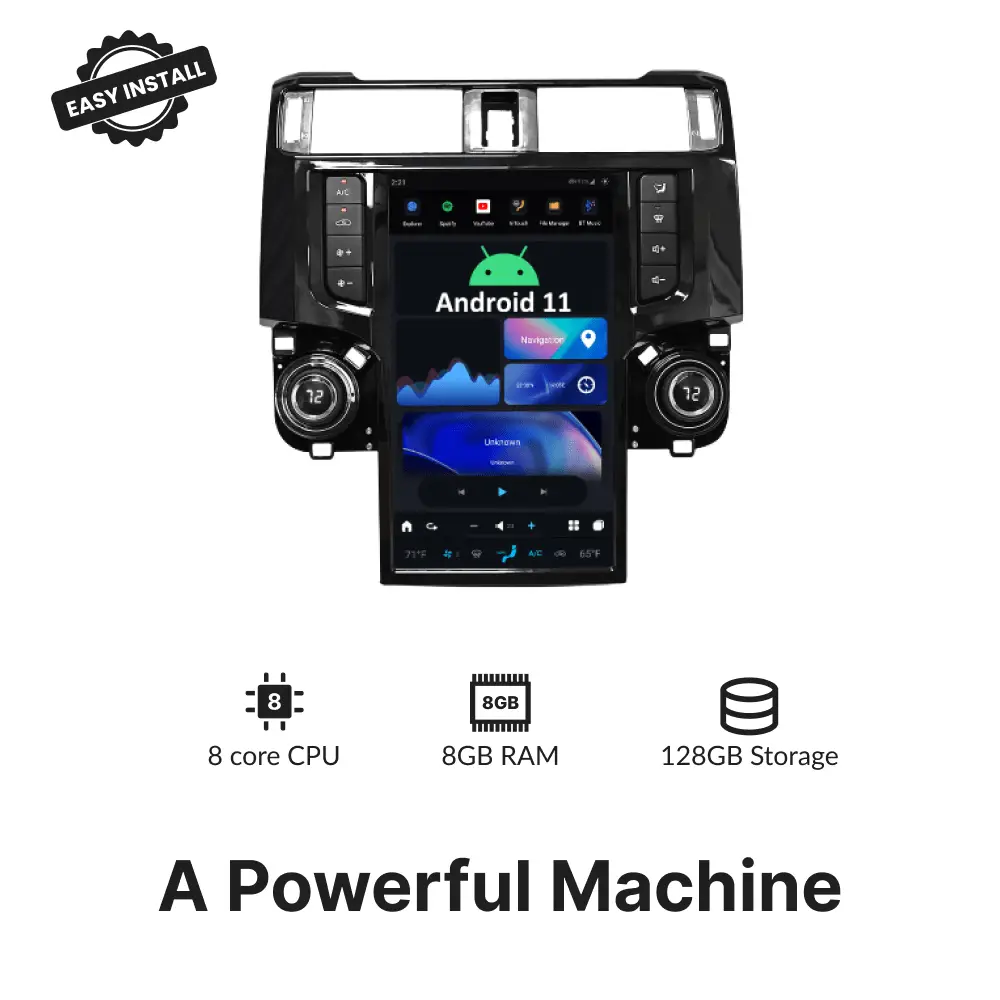 Toyota 4Runner 2009-2020 — 13.6" Tesla-Style Apple Carplay Screen - Car Tech Studio