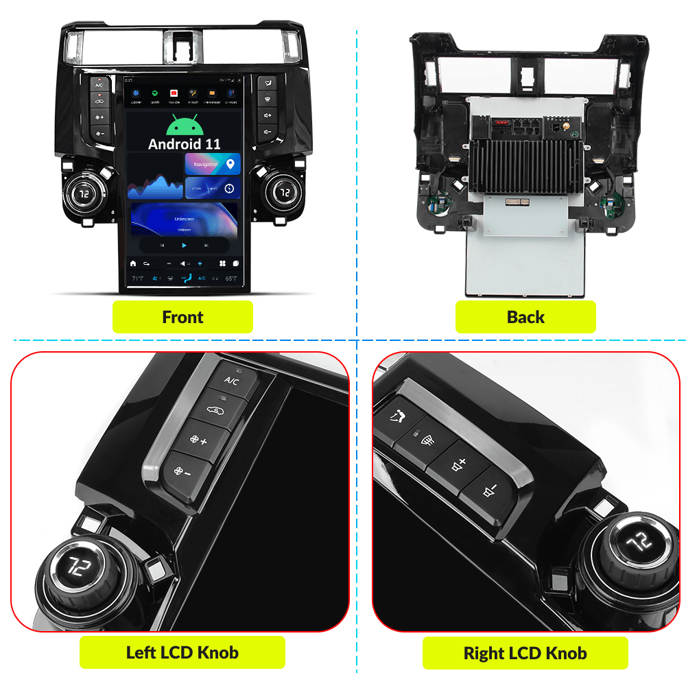 Toyota 4Runner 2009-2020 — 13.6" Tesla-Style Apple Carplay Screen - Car Tech Studio