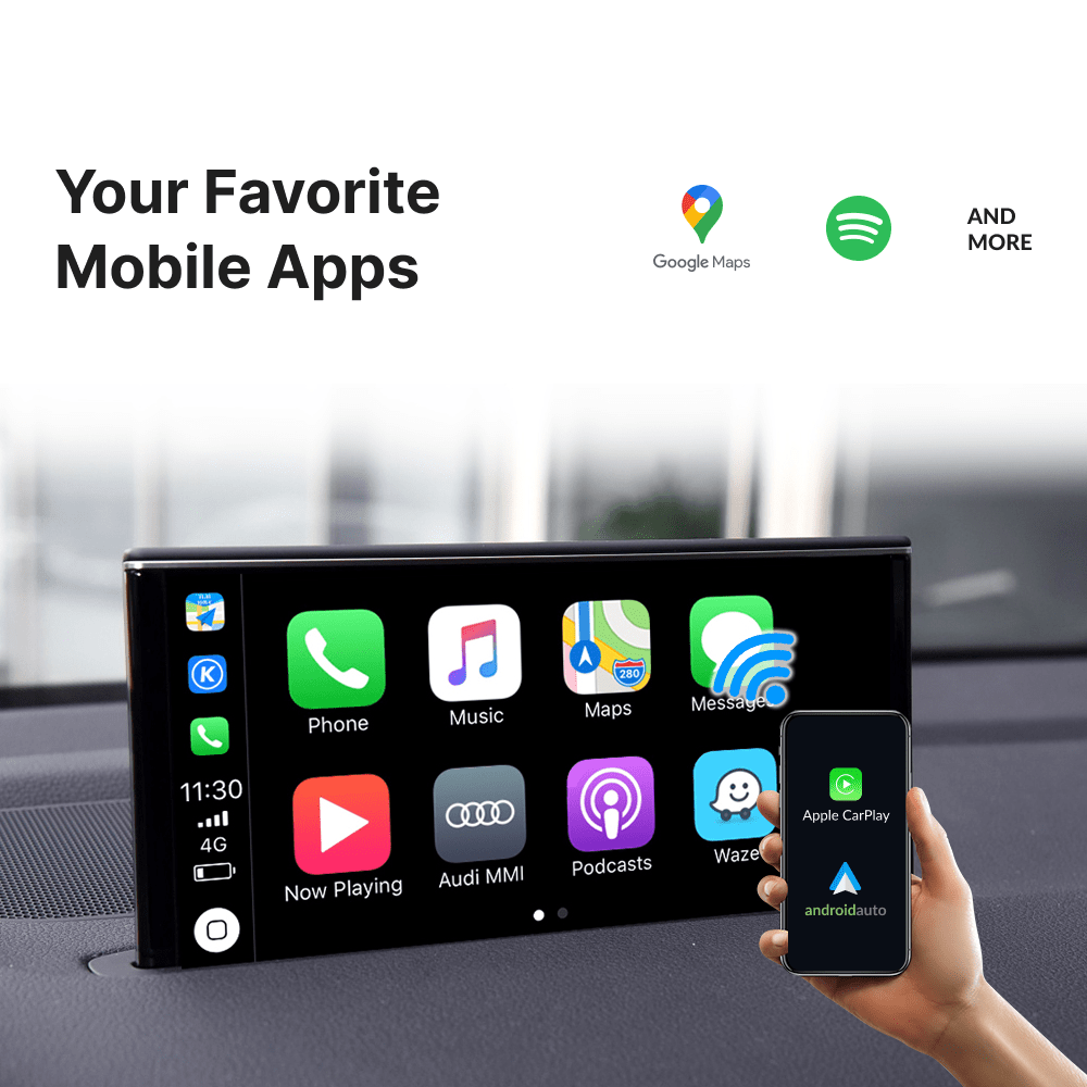 Audi Q7 2010-2018 — Wireless Apple CarPlay & Android Auto Module - Car Tech Studio