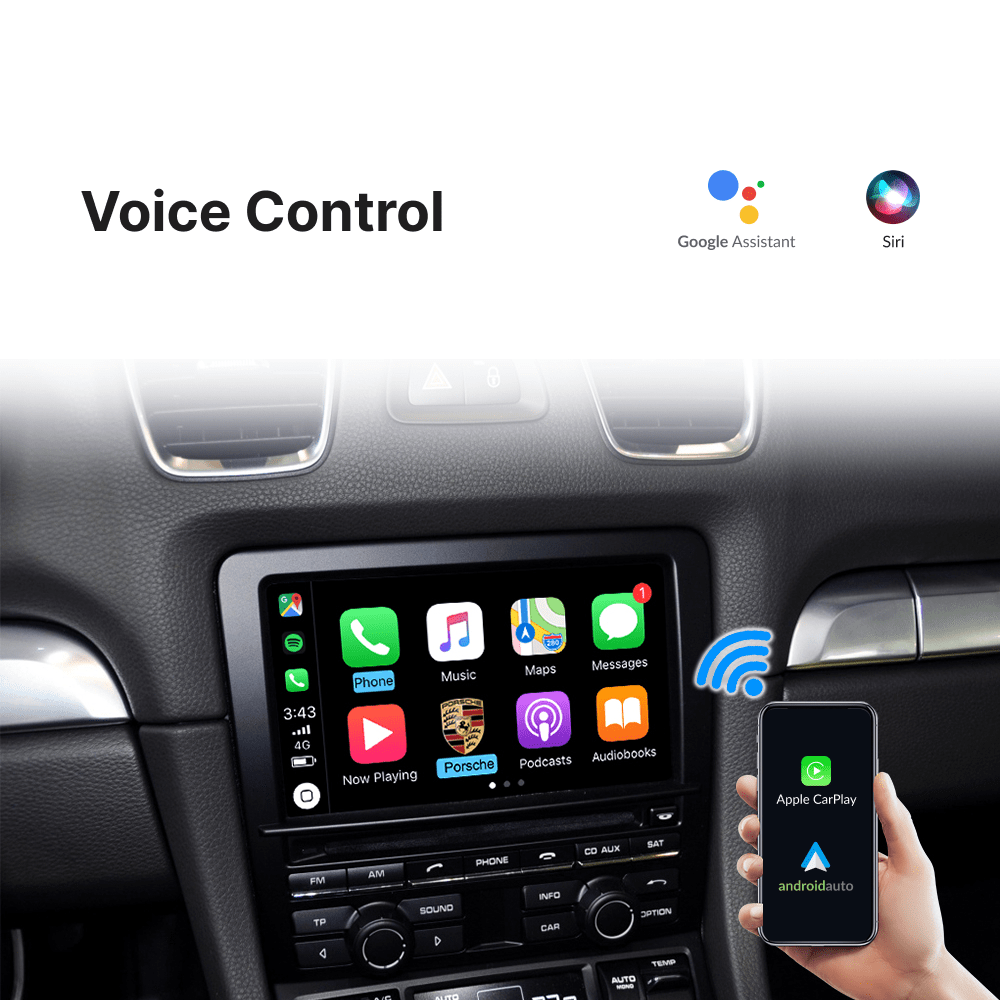 Porsche with CRD3.1 HU — Wireless Apple CarPlay & Android Auto Module - Car Tech Studio