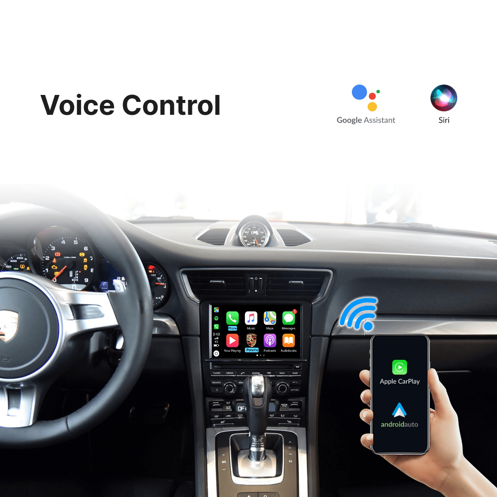 Porsche 911 2009-2018 — Wireless Apple CarPlay & Android Auto Module - Car Tech Studio