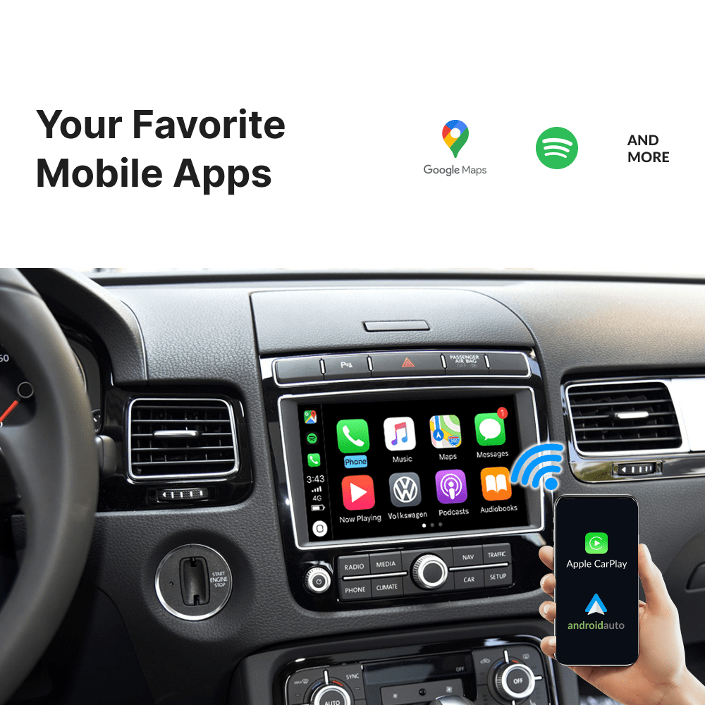 Volkswagen Touareg 2010-2017 — Wireless Apple CarPlay & Android Auto Module - Car Tech Studio