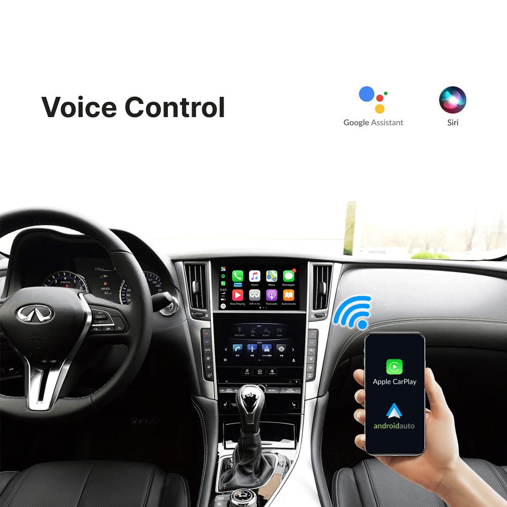 Infiniti Q60 2015-2019 — Wireless Apple CarPlay & Android Auto Module - Car Tech Studio