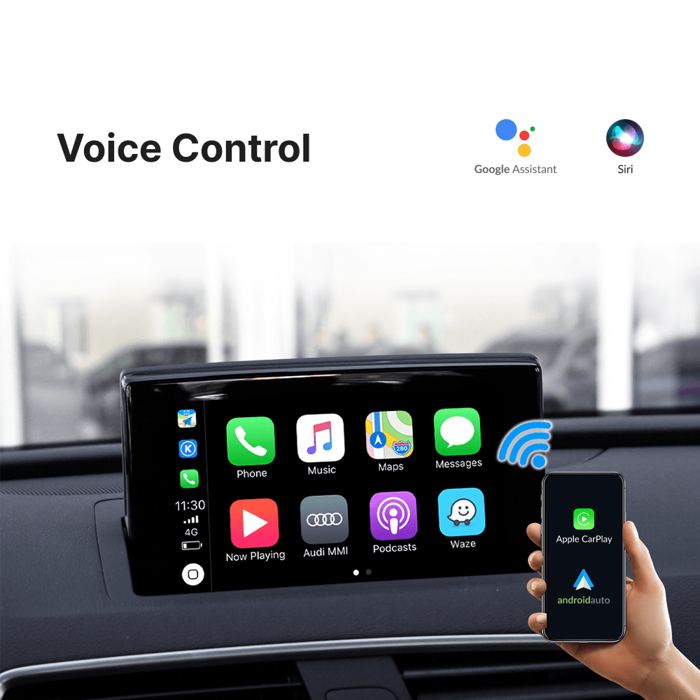 Audi Q3 2012-2018 — Wireless Apple CarPlay & Android Auto Module - Car Tech Studio