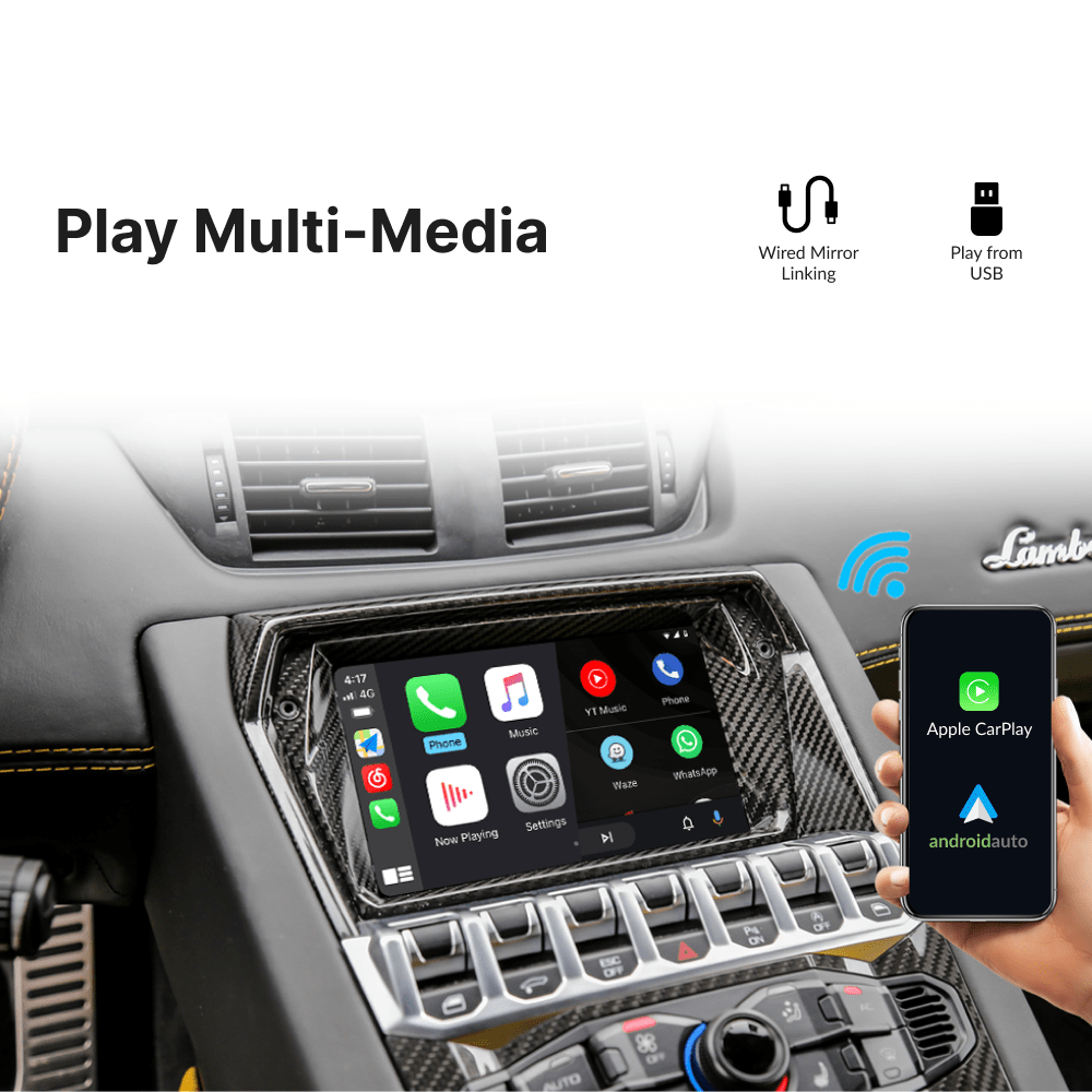 Lamborghini with MMI 3G 2011-2020 — Wireless Apple CarPlay & Android Auto Module - Car Tech Studio