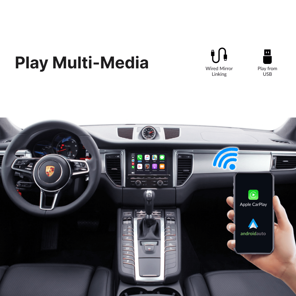 Porsche Macan 2009-2018 — Wireless Apple CarPlay & Android Auto Module - Car Tech Studio