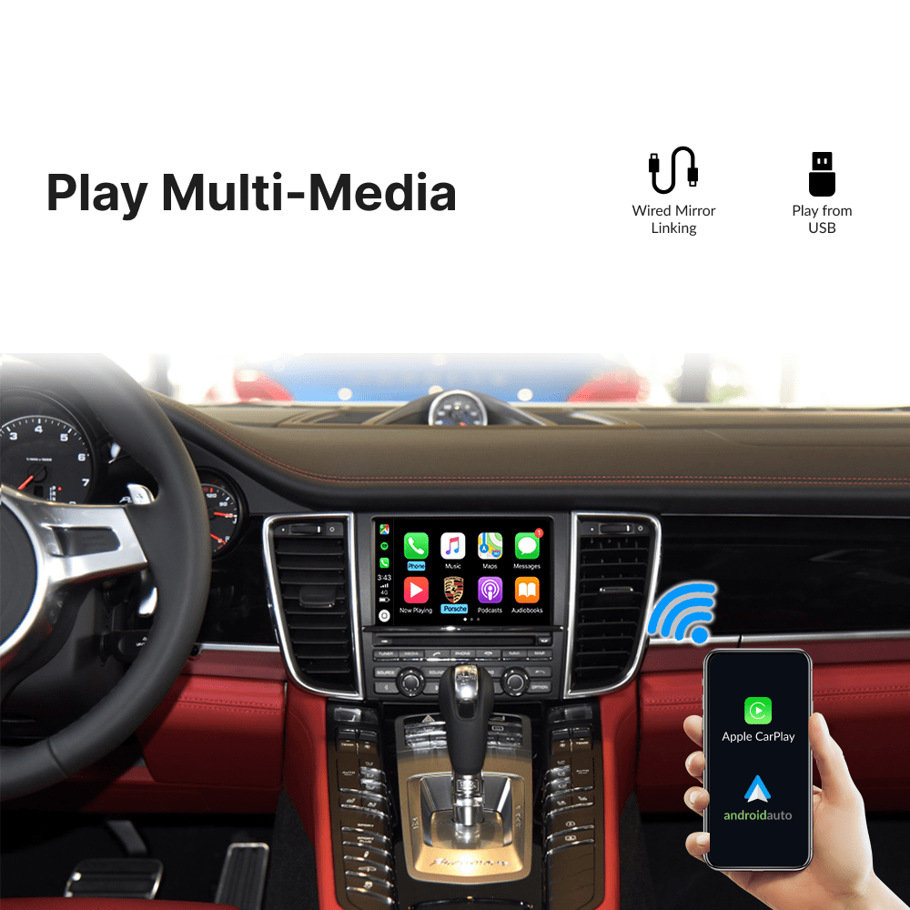 Porsche Panamera 2009-2016 — Wireless Apple CarPlay & Android Auto Module - Car Tech Studio