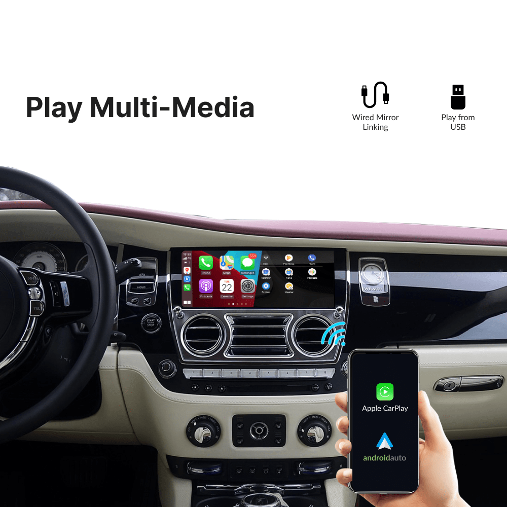 Rolls Royce Wraith 2009-2018 — Wireless Apple CarPlay & Android Auto Module - Car Tech Studio