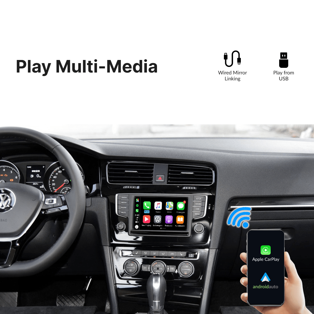 Volkswagen Golf 2012-2018 — Wireless Apple CarPlay & Android Auto Module - Car Tech Studio
