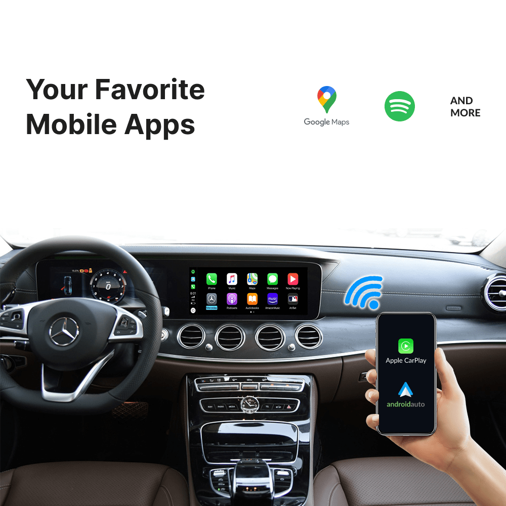 Mercedes E-Class 2007-2014 — Wireless Apple CarPlay & Android Auto Module - Car Tech Studio