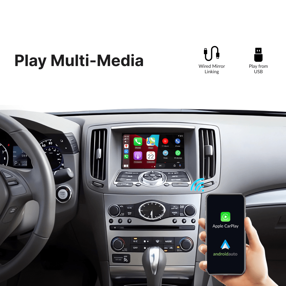 Infiniti G35 2009-2012 — Wireless Apple CarPlay & Android Auto Module - Car Tech Studio