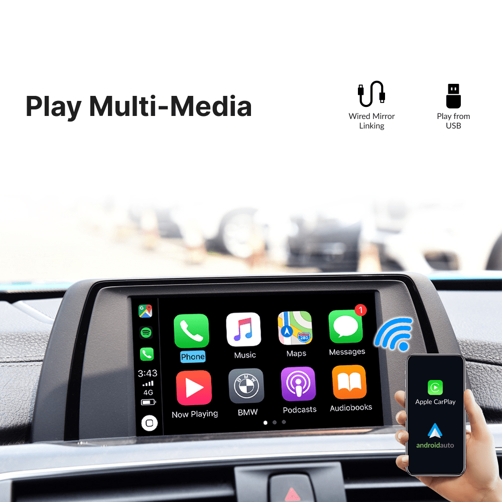 BMW with Evo 2018-2019 HU — Wireless Apple CarPlay & Android Auto Module - Car Tech Studio
