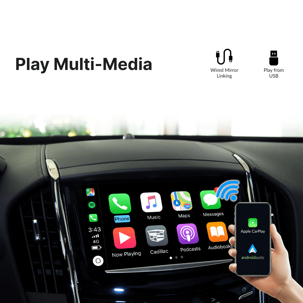 Cadillac ATS 2014-2017 — Wireless Apple CarPlay & Android Auto Module - Car Tech Studio
