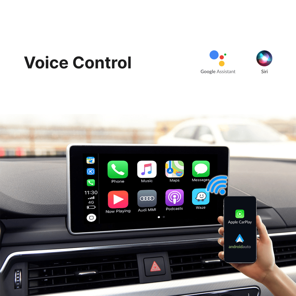 Audi A4 2010-2018 — Wireless Apple CarPlay & Android Auto Module - Car Tech Studio