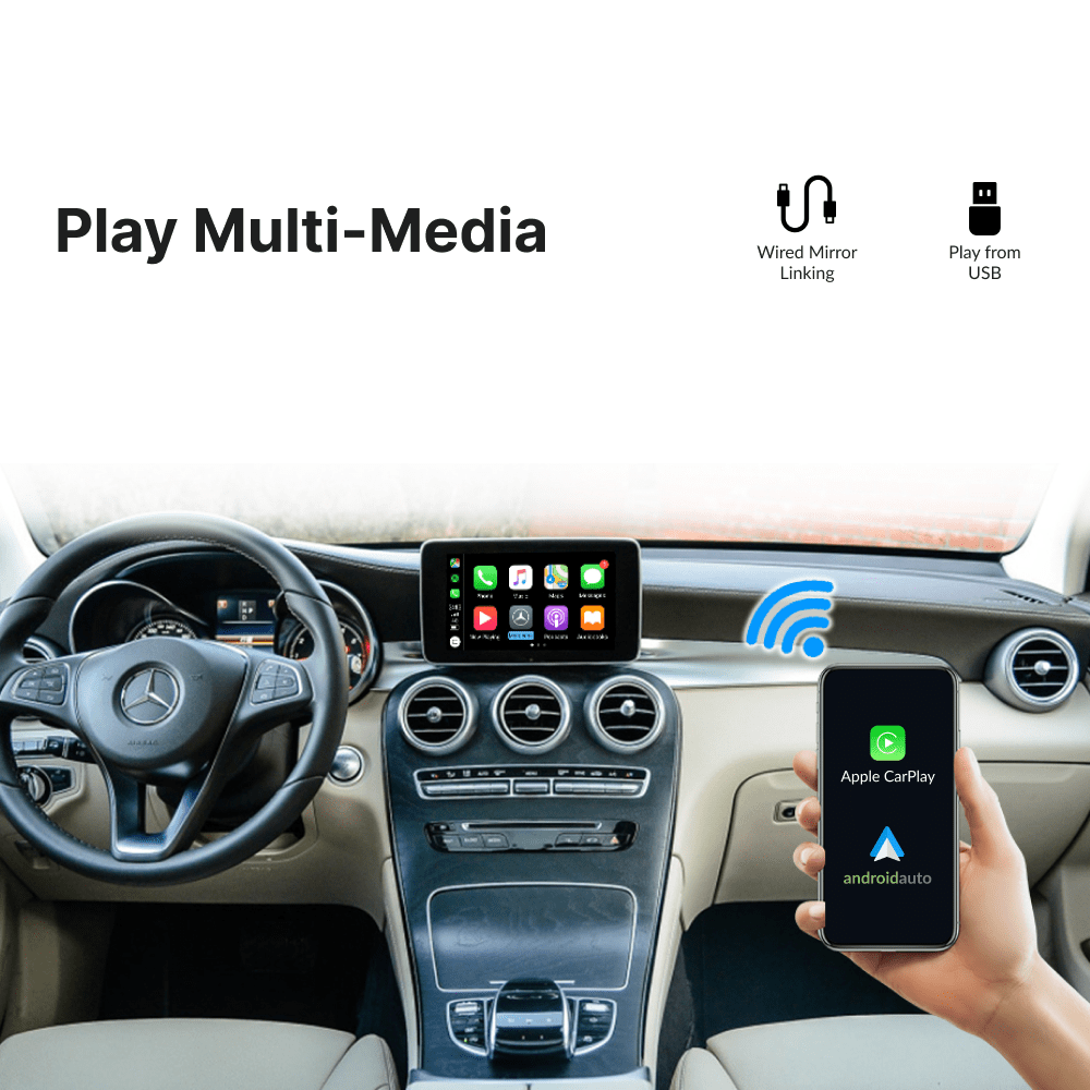 Mercedes GLC 2015-2018 — Wireless Apple CarPlay & Android Auto Module - Car Tech Studio