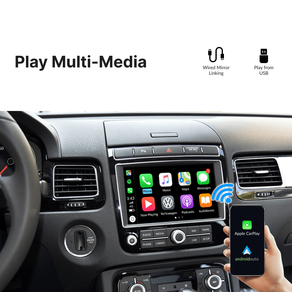 Volkswagen Touareg 2010-2017 — Wireless Apple CarPlay & Android Auto Module - Car Tech Studio
